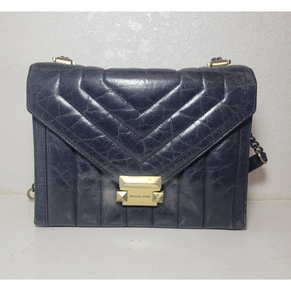 Michael Kors Whitney Quilted Leather Convertible Shoulder/Crossbody Bag - Read